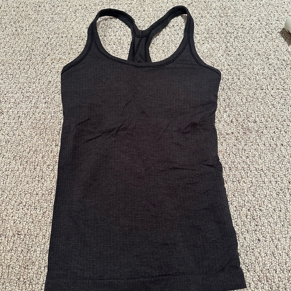 Lululemon black ebb to street tank